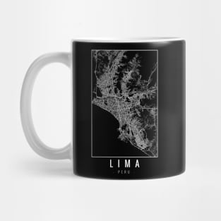 Lima Peru Minimalist Map Mug